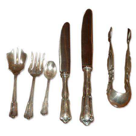 Appraisal: Continental Silver Flatware Service Estimate -