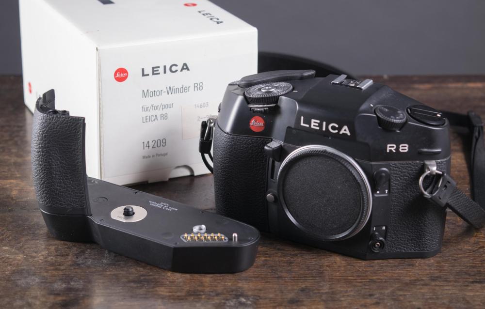 Appraisal: LEICA CAMERA R SLR MM BODY WITH MOTOR-WINDER body s