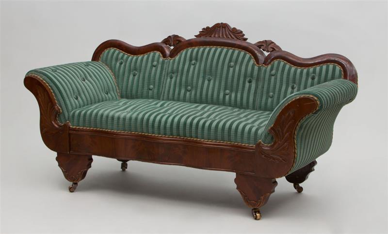 Appraisal: AMERICAN ROCOCO REVIVAL MAHOGANY CHILD'S SETTEE x x in Property