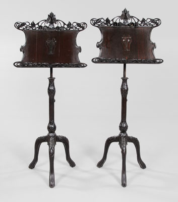 Appraisal: Fine Pair Art Nouveau Music Stands possibly French late th