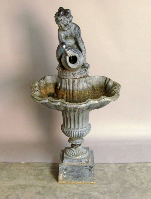 Appraisal: Lead garden fountain early th c h