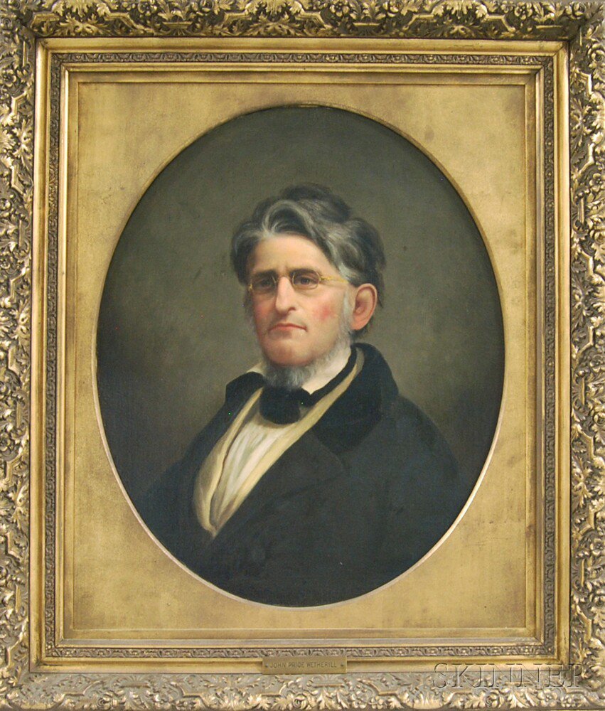 Appraisal: American School th Century Portrait of John Price Wetherill Unsigned