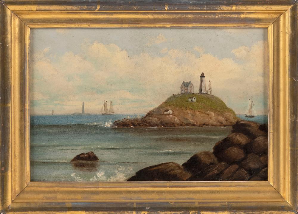 Appraisal: ATTRIBUTED TO GEORGE M HATHAWAY MAINE UNITED KINGDOM - LIGHTHOUSE