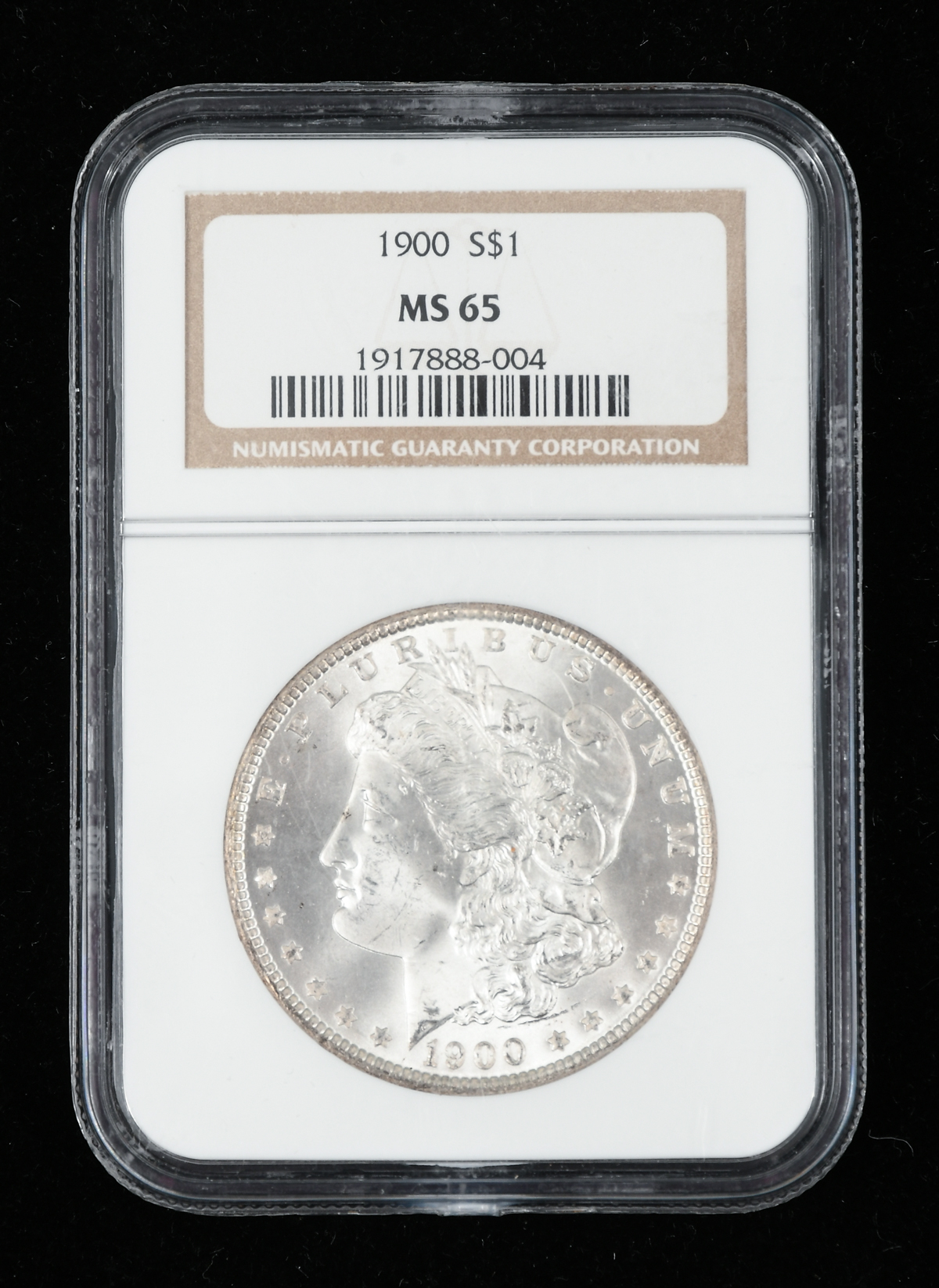 Appraisal: U S MINT MORGAN DOLLAR MS NGC GRADED Early label