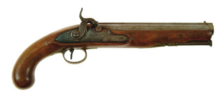 Appraisal: BLAIR AND SUTHERLANDS PERCUSSION PISTOL Cal about Early conversion pistol