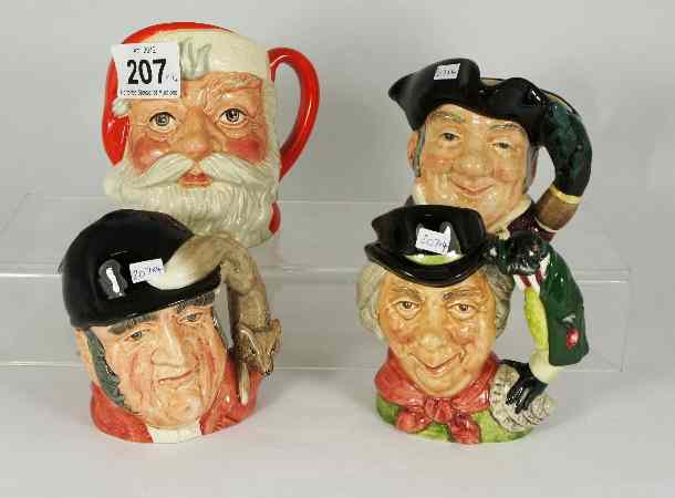 Appraisal: Royal Doulton Small Character Jugs Santa Claus D Walrus and