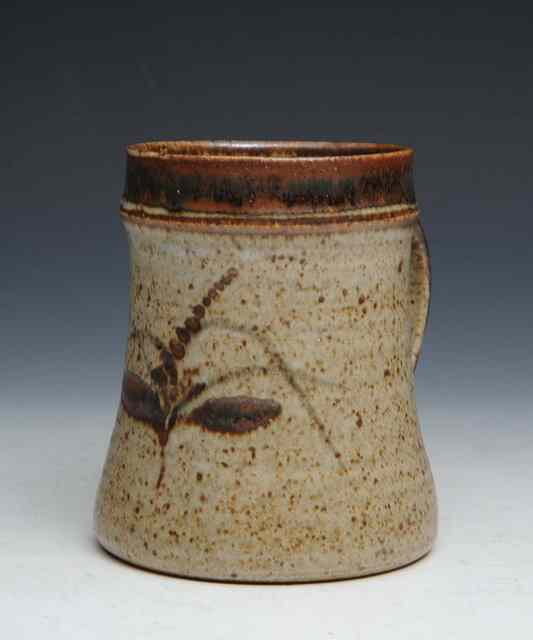 Appraisal: David Leach British - A Lowerdown Pottery stoneware mug with