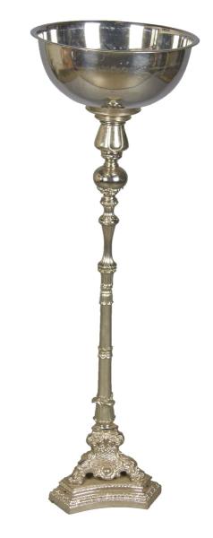 Appraisal: Tall Standing Champagne Bucket Stand This contemporary piece is made