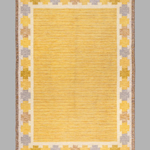 Appraisal: Ingegerd Silow Swedish - Flatweave Rug hand-woven wool woven signature