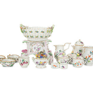 Appraisal: A Group of Rare Herend Porcelain Tea Service Items th