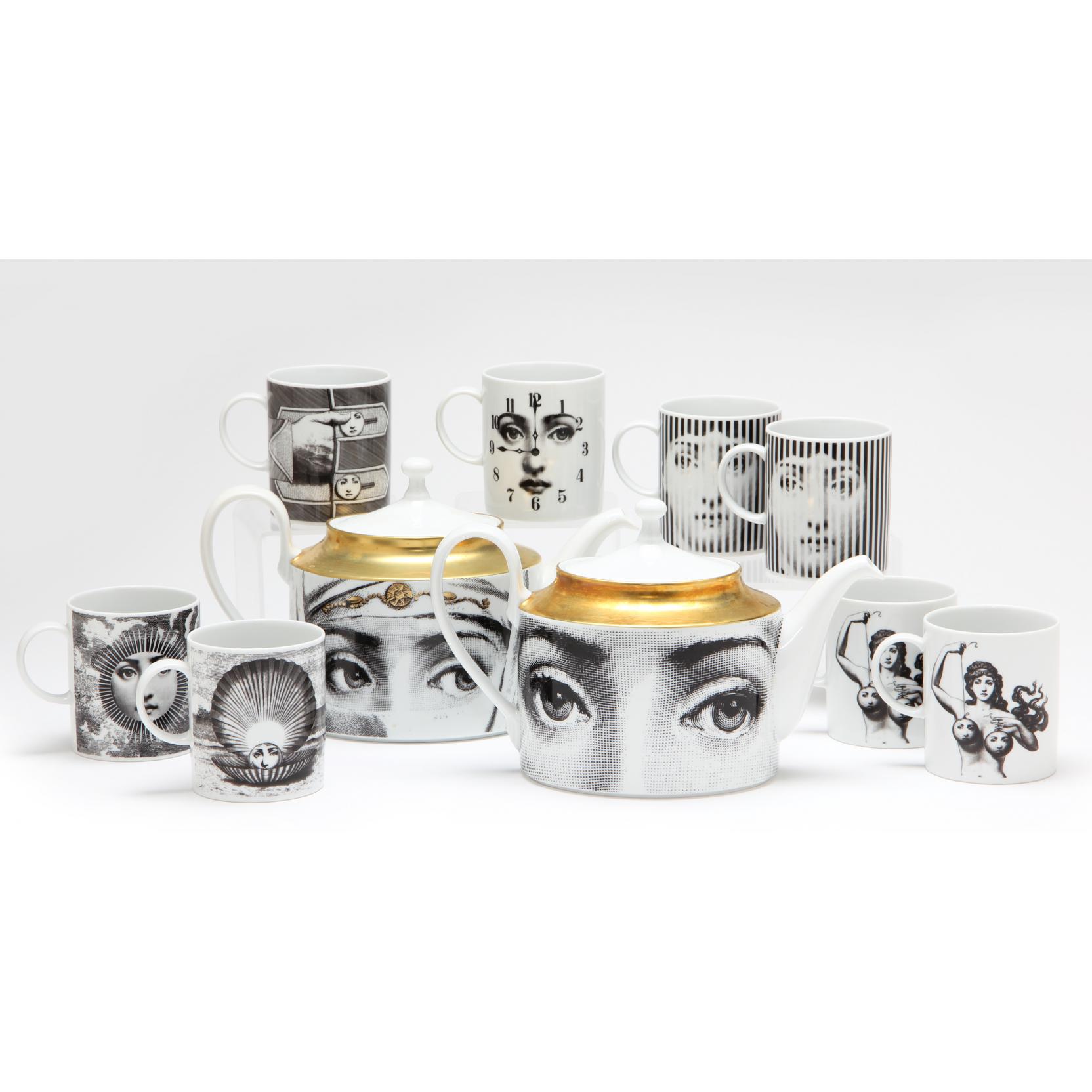 Appraisal: Piero Fornasetti for Rosenthal Julia Collector's Group from the Tema