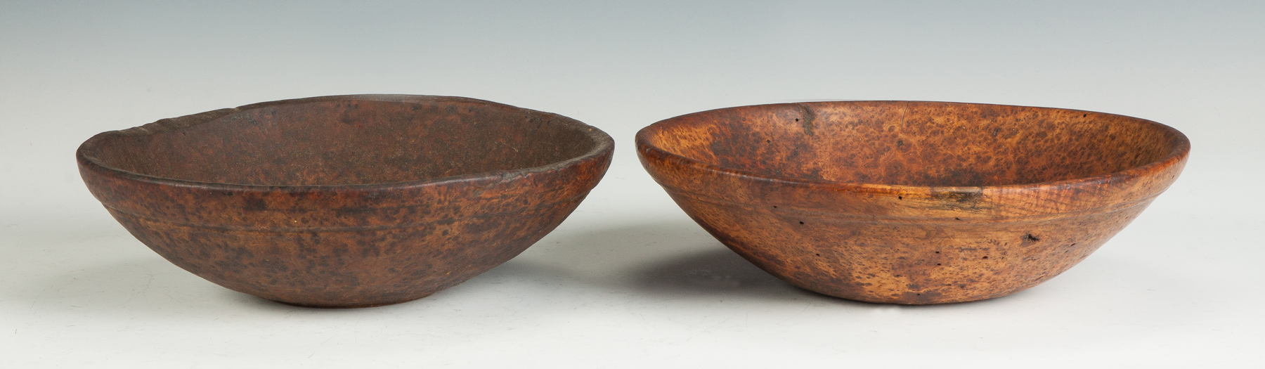 Appraisal: Two American Burl Bowls th cent