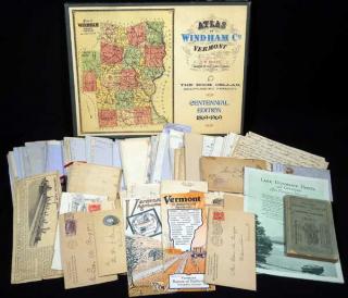 Appraisal: Vermont Correspondence COLLECTIBLE NEW ENGLAND RELATED EPHEMERA Chinese Letter Main