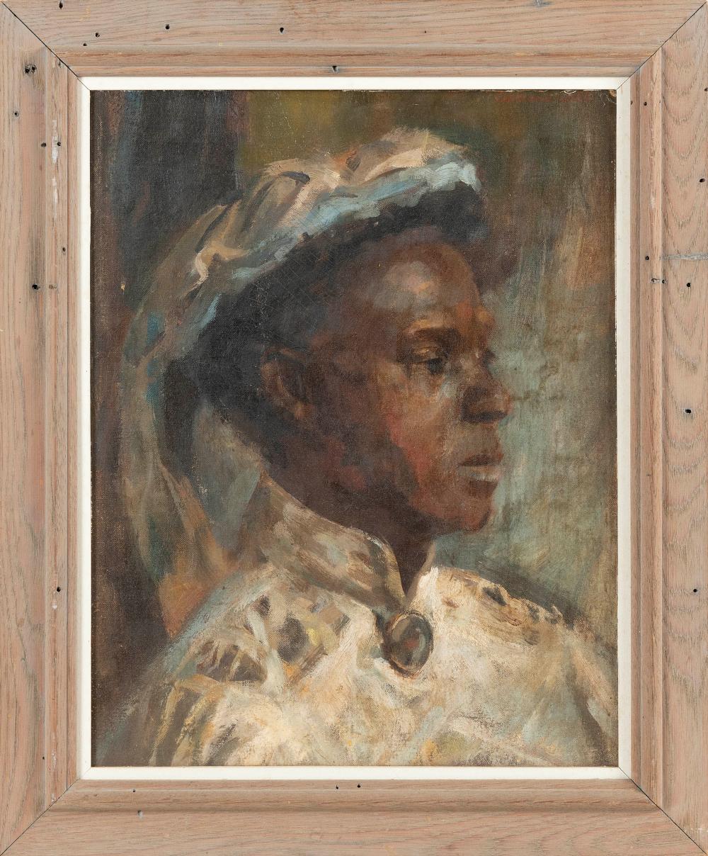 Appraisal: JOSEPH JAMES CANNARIATO AMERICA - PORTRAIT OF A WOMAN IN