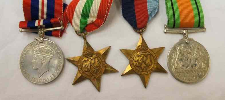 Appraisal: A Group of Four WW Medals consisting of - War