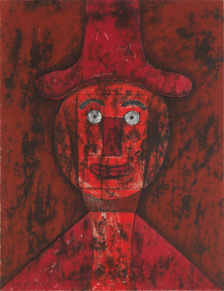 Appraisal: RUFINO TAMAYO Cabeza Roja Color lithograph x mm x inches