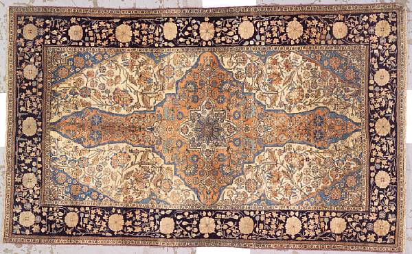 Appraisal: A Mohtasham Kashan rug Central Persia late th century size