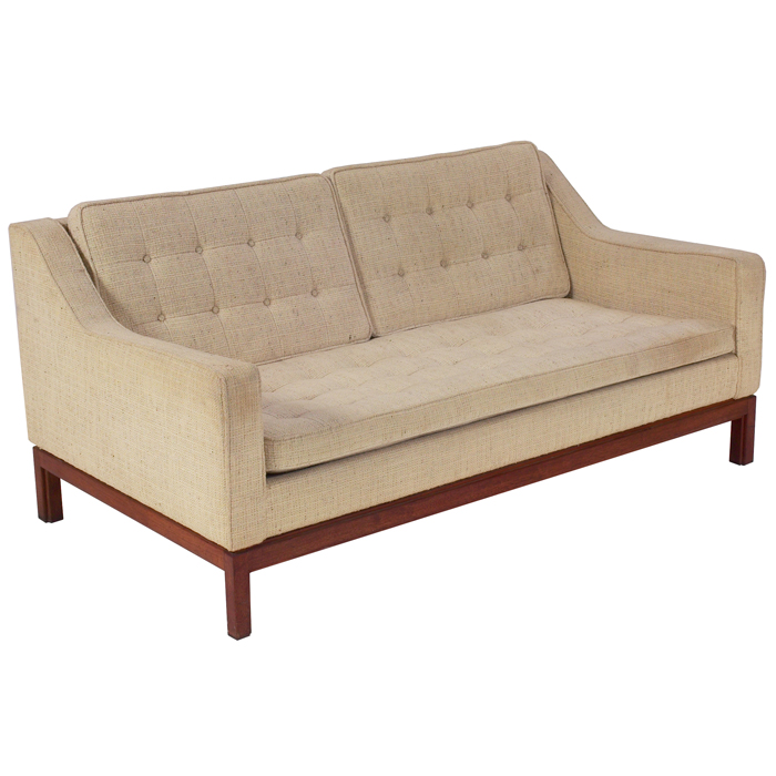 Appraisal: Jens Risom sofa by Jens Risom Design Inc USA walnut