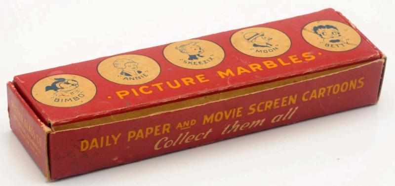 Appraisal: -Count Peltier Box with Marbles Hard-to-find box set includes marbles