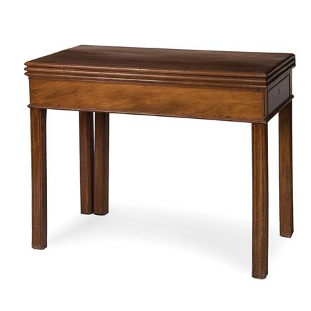 Appraisal: George III Mahogany Triple Top Game Table Estimate -