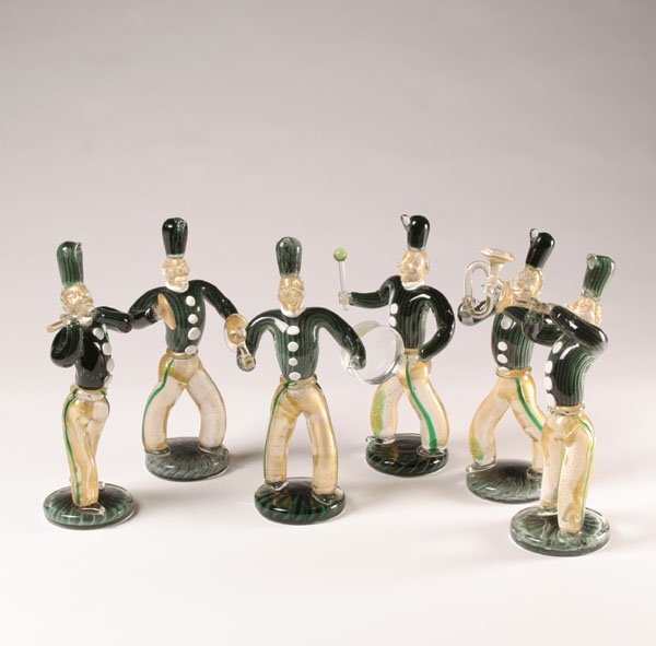 Appraisal: VAMSA executed by Alfredo Barbini Murano art glass marching band