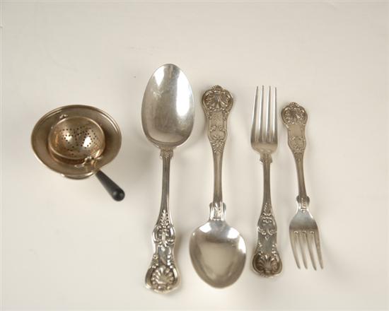 Appraisal: Five Pieces of Sterling Silver Items to Include four pieces