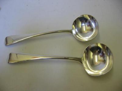 Appraisal: A PAIR OF VICTORIAN LADLES maker George Adams London in