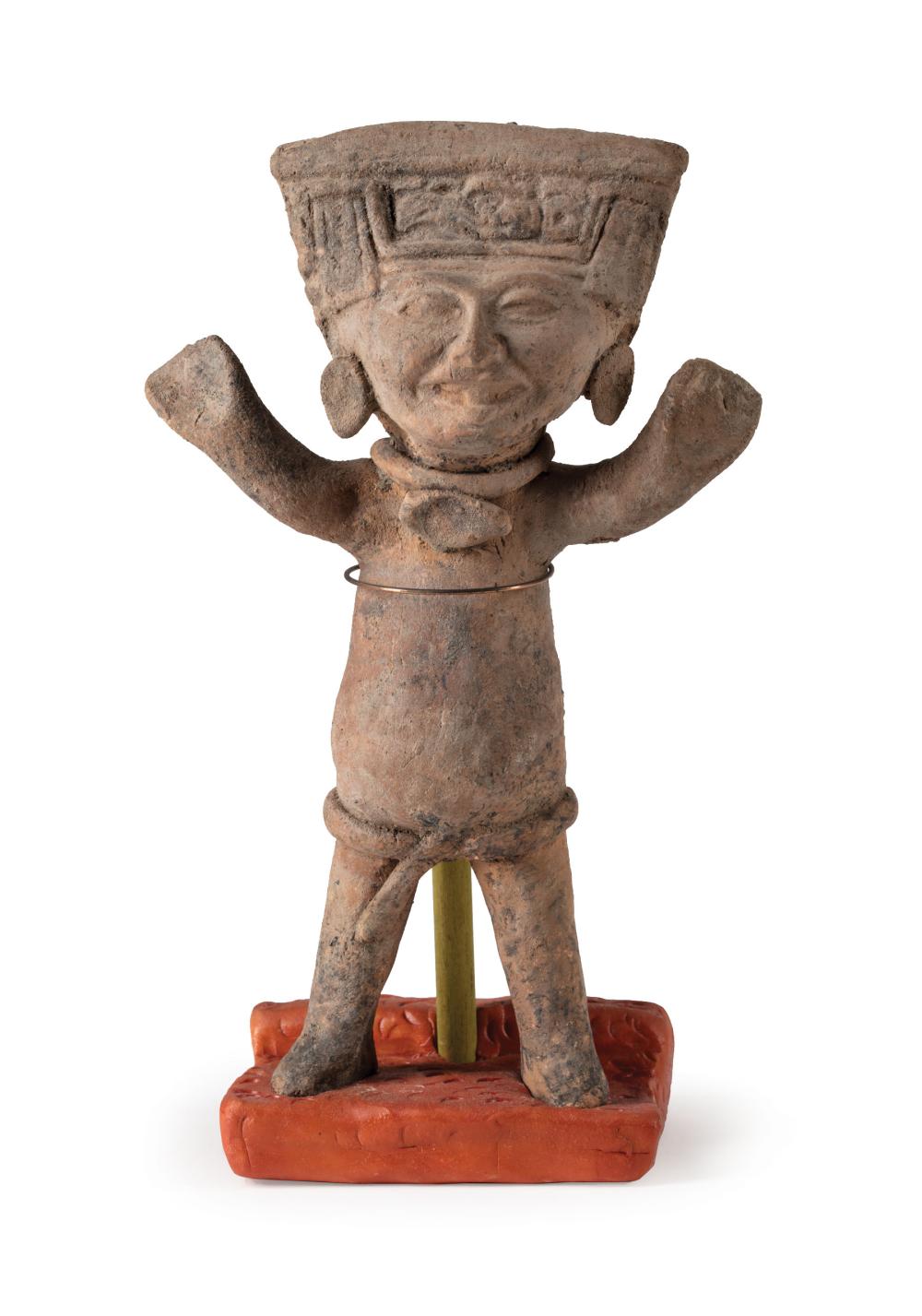 Appraisal: Pre-Columbian Pottery Standing Figure - A D Veracruz Remojadas Mexico