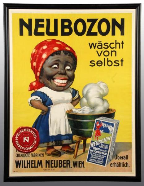 Appraisal: Paper Neubozon Soap Poster Description Made in Germany Great subject