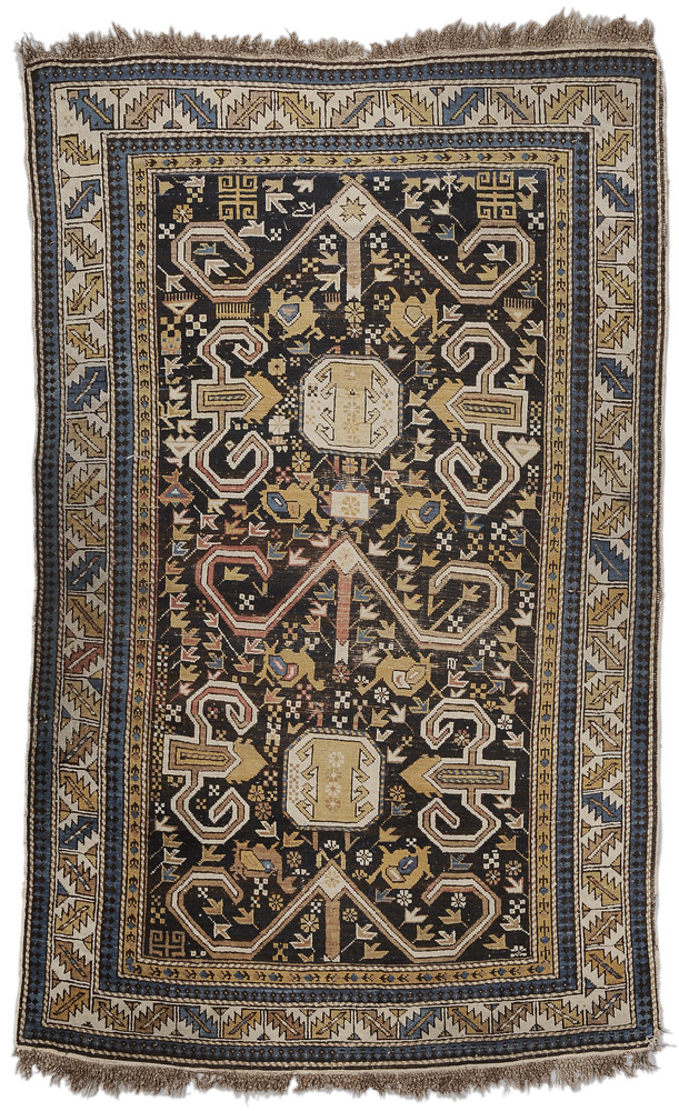 Appraisal: Cloud Kazak Rug Caucasian early th century multiple floral and