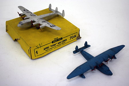 Appraisal: A DINKY TOYS 'AVRO YORK' AIRLINER A with an original