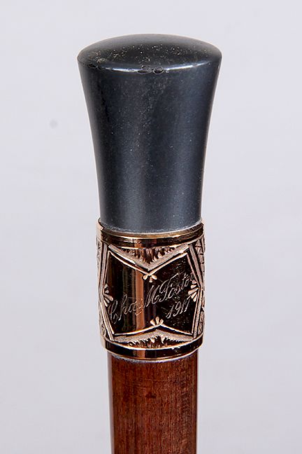 Appraisal: Ferrite Dress Cane Dated - A beautiful mineral handle in