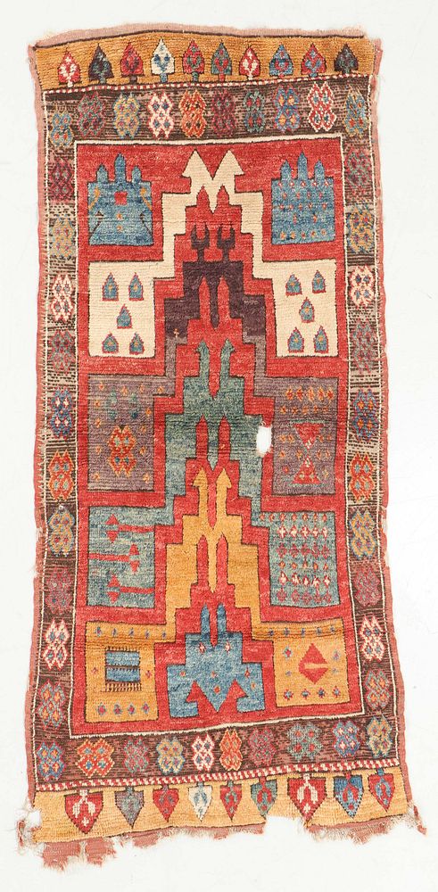 Appraisal: Central Anatolian Karapinar Prayer Rug Early th C Central Anatolian