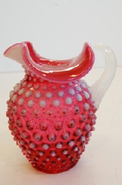 Appraisal: RUBY OPALIINE JUG