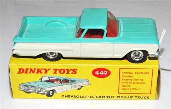 Appraisal: DINKY CHEVROLET 'EL CAMINO' PICK-UP TRUCK TURQUOISE UPPER BODY CREAM