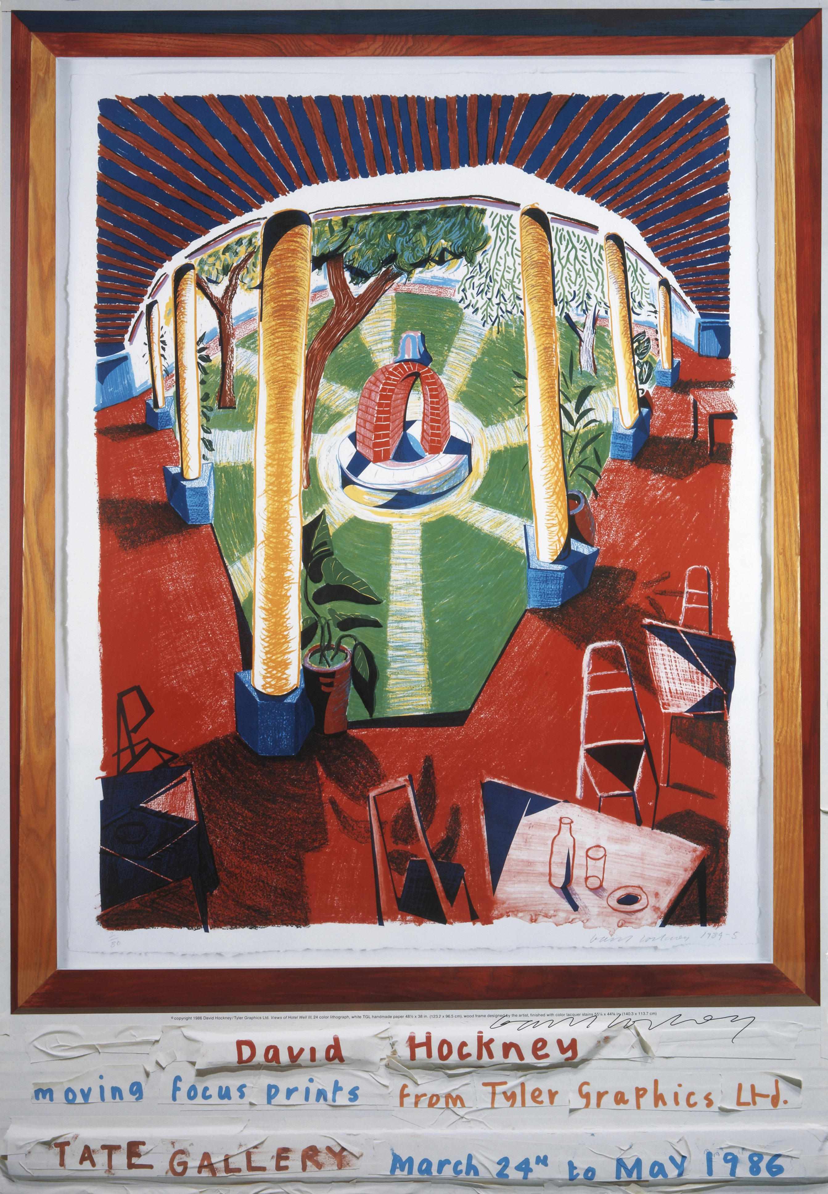 Appraisal: David Hockney British born David Hockney Moving Focus Prints David