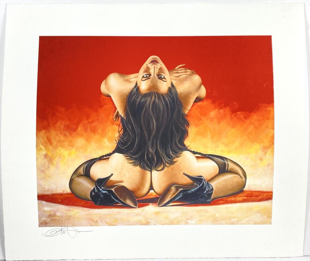 Appraisal: Olivia De Berardinis Nude Print Unframed x