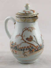 Appraisal: An th century ceramic sparrow beak jug and cover with