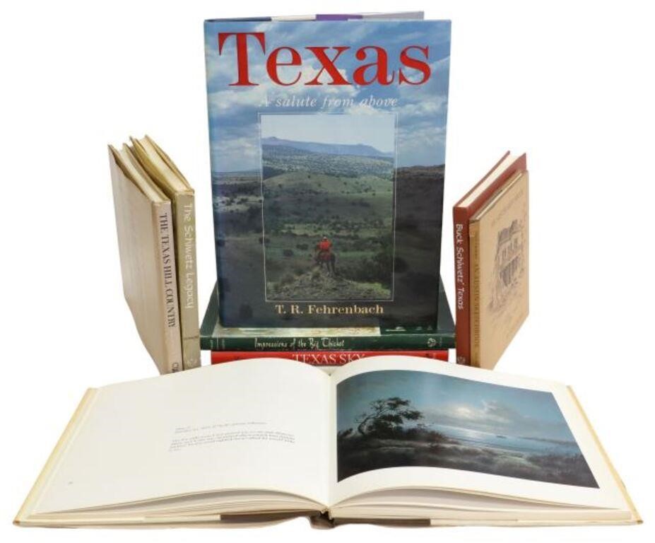 Appraisal: lot of Books Texas artists including Texas Sky Wyman Meinzer