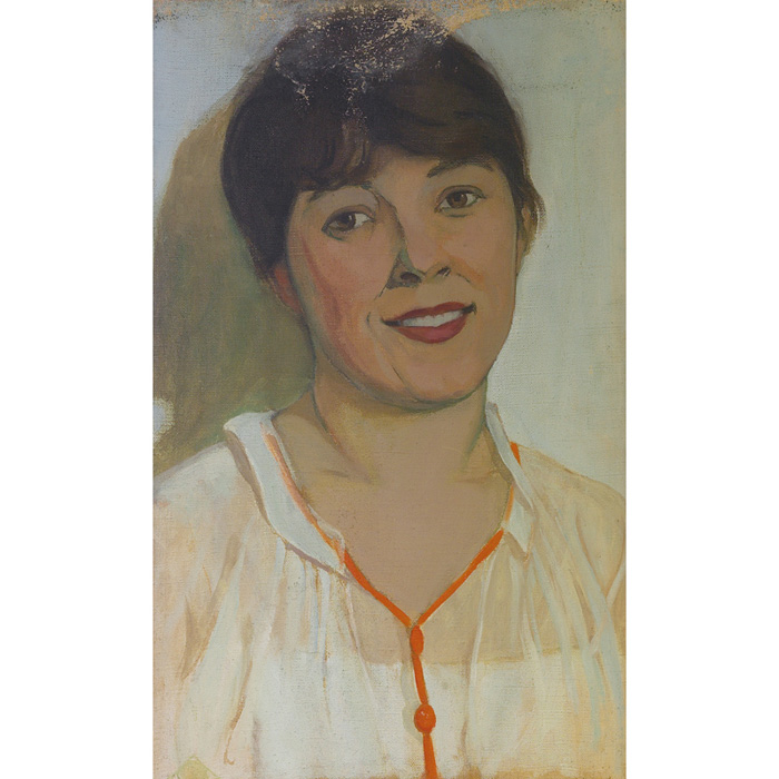 Appraisal: Eda Sterchi American b Portrait of a Woman with an