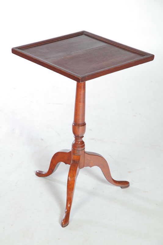 Appraisal: CANDLESTAND American nd half- th century Single board mahogany top