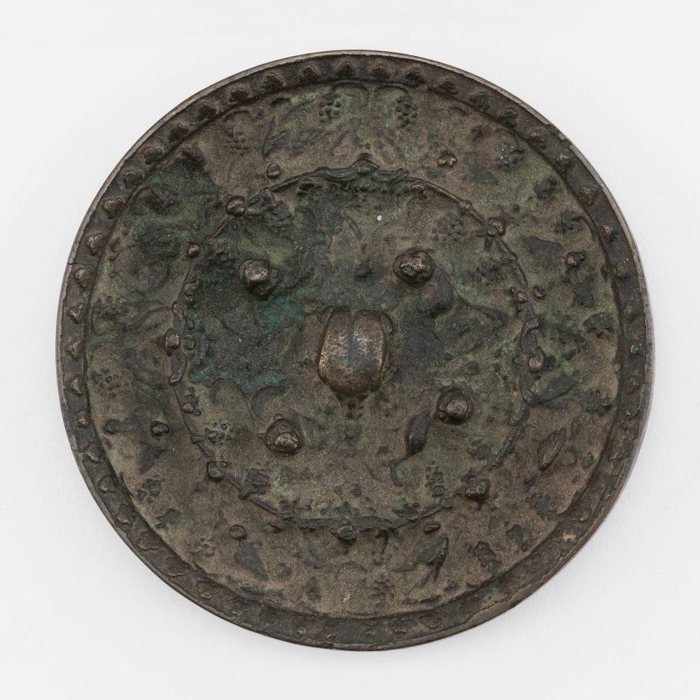 Appraisal: CHINESE BRONZE MIRROR WARRING STATES PERIOD DIAMETER CHINESE BRONZE MIRROR