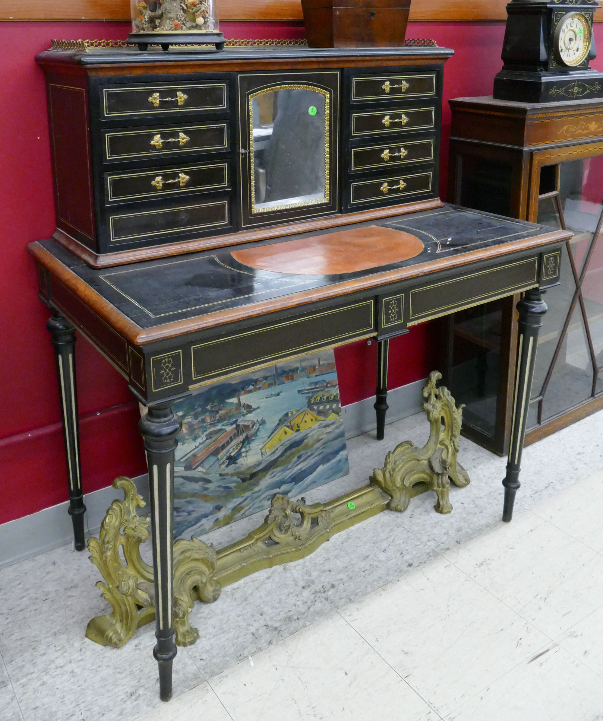 Appraisal: Antique Bonheur Du Jour Writing Desk- x x ''