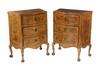 Appraisal: PAIR ITALIAN COMMODES - th c Italian Serpentine Front Inlaid