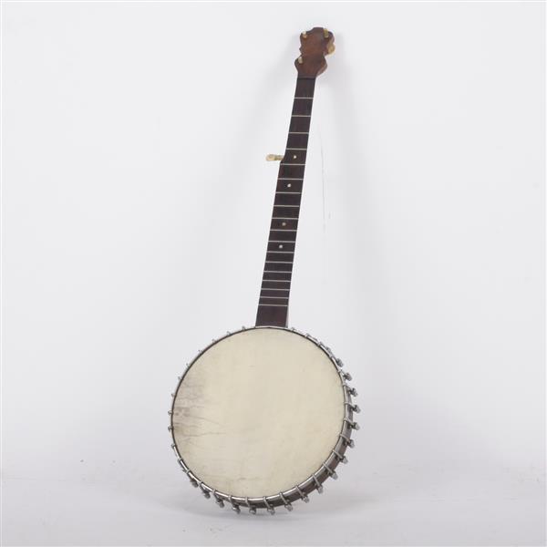 Appraisal: Vintage Bluegrass Banjo Vintage banjo with metal wrapped wooden rim