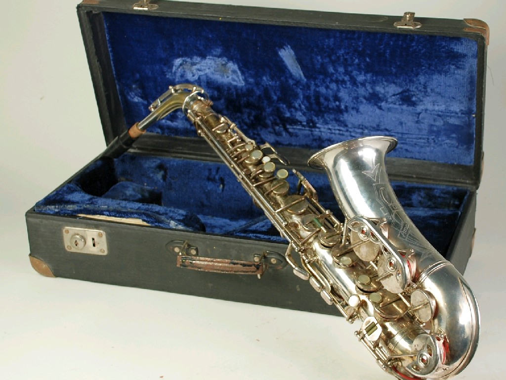 Appraisal: AMATI KRASLICE PRE WAR ELECTROPLATED CLASSIC DELUXE TENOR SAXOPHONE with