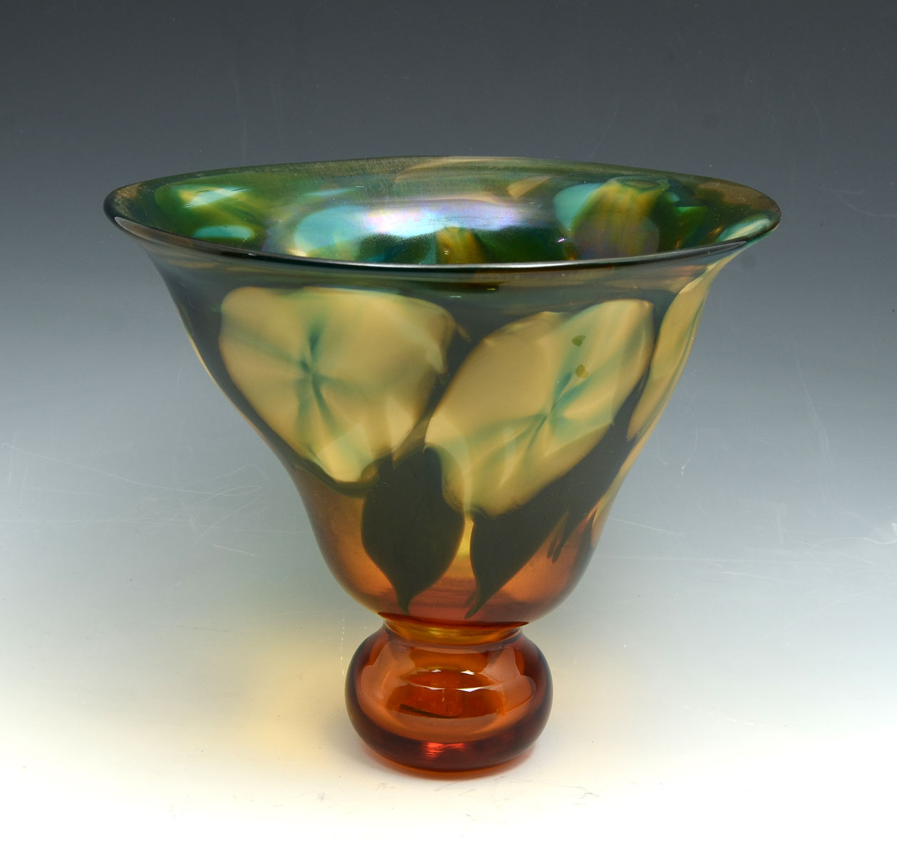 Appraisal: CHARLES LOTTON MULTI-FLORA PAPERWEIGHT VASE paperweight vase by having an