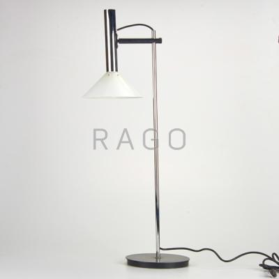 Appraisal: ROBERT SONNEMAN Attr Table lamp enameled steel and chrome Unmarked