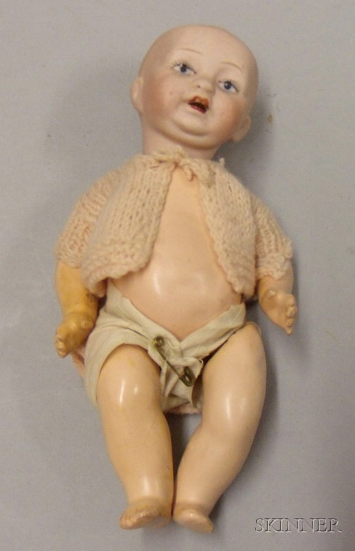 Appraisal: Small Bisque Character Baby Germany early th century impressed -