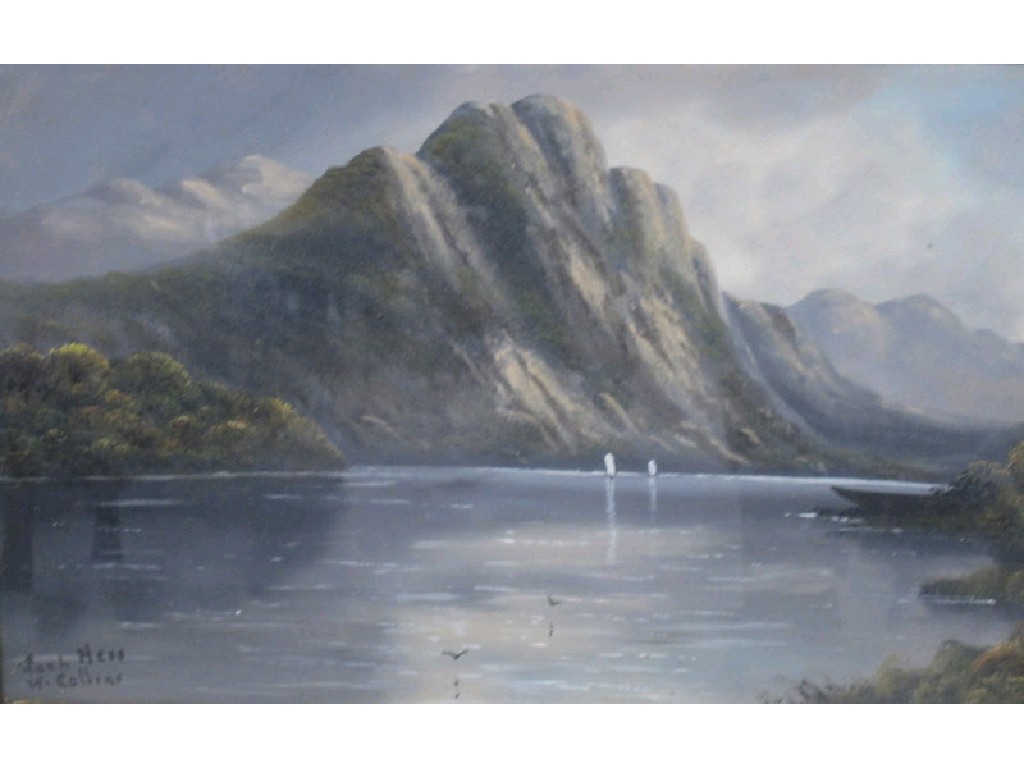 Appraisal: Pair of early th century oils on board 'Loch Maree'